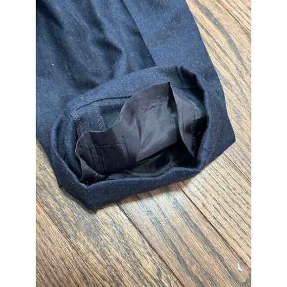 Lauren Ralph Lauren Worsted Wool Dress Pants Trousers Pleated Front Blue Size 10 - Picture 6 of 10